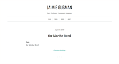 Desktop Screenshot of jaimiegusman.com