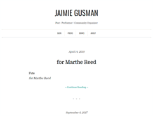 Tablet Screenshot of jaimiegusman.com